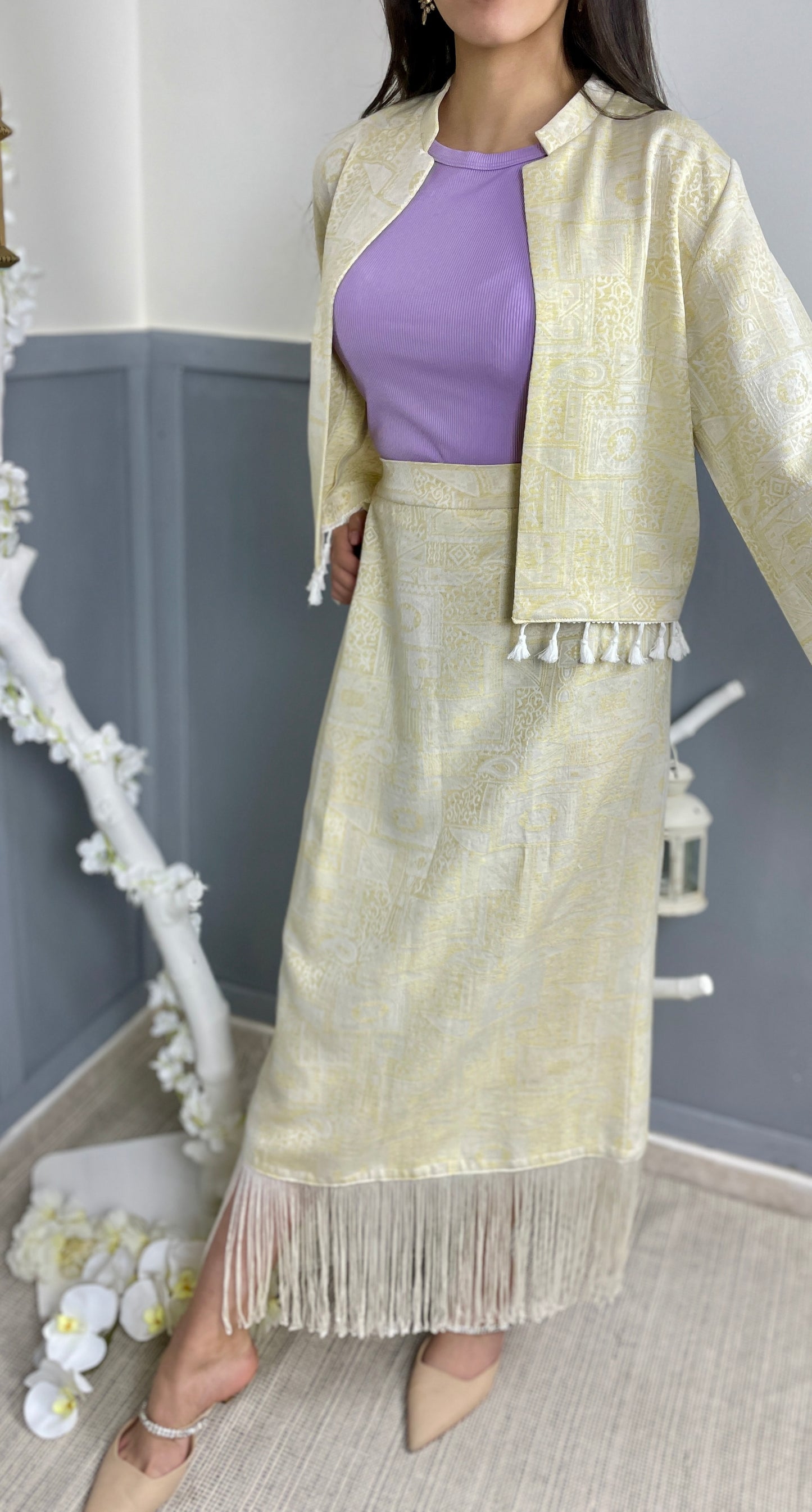 2 piece skirt and blazer