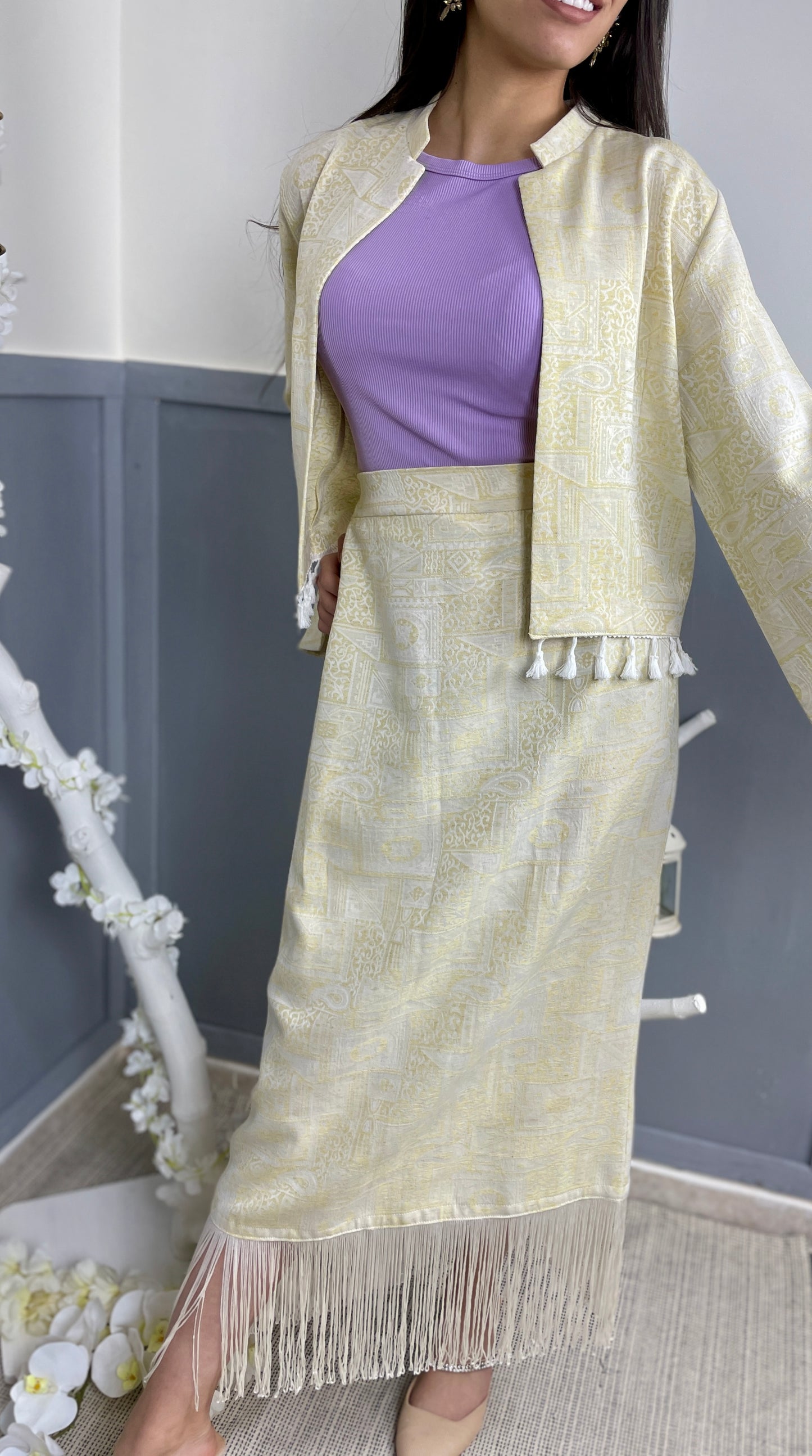 2 piece skirt and blazer